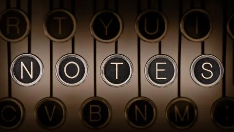 Taking notes, old school Stock Illustration