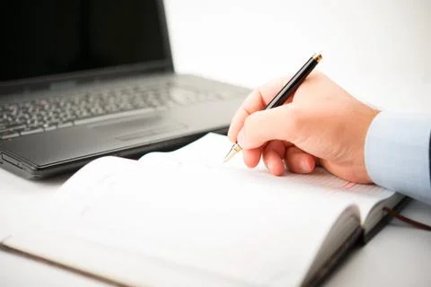 Taking notes Stock Photos