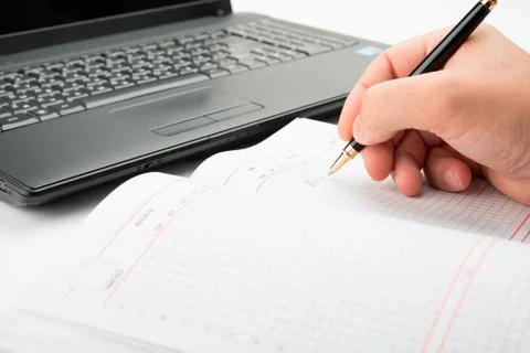 Taking notes Stock Photos