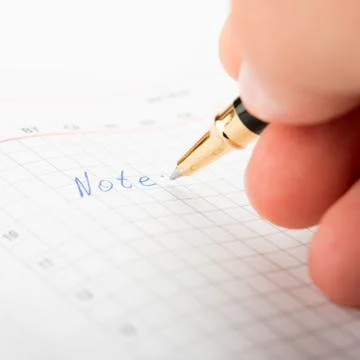 Taking notes Stock Photos