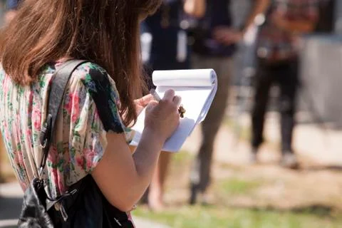 Taking notes Stock Photos