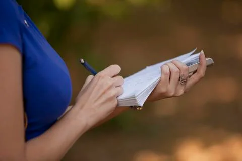 Taking notes Stock Photos