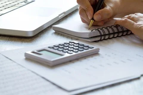 Taking notes Stock Photos