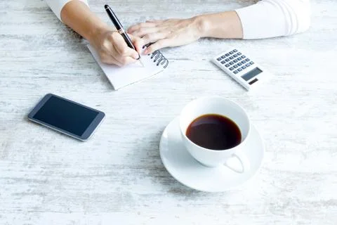 Taking notes Stock Photos