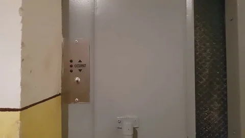 Taking an old elevator Video stock 99447417