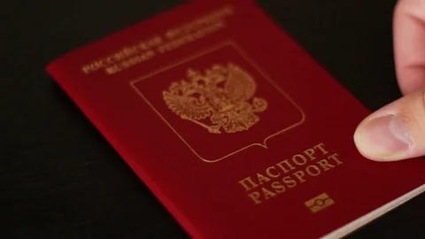 Taking passport of the russian citizen 動画素材 76039726