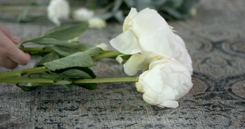 Taking Perfect Flowers for Your Wedding Bouquet Stock Footage 89519960