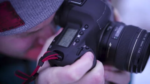 Taking photo close up 2 Stock Footage 147707083