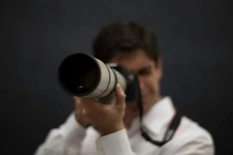 Taking a photograph Stock Photos
