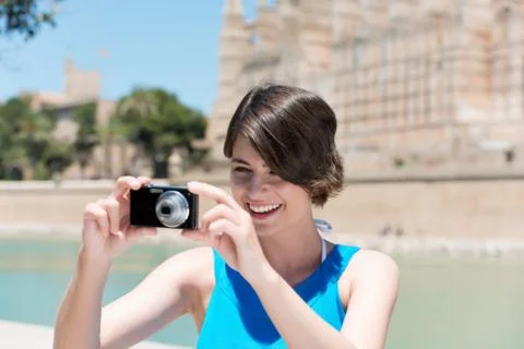 Taking picture Stock Photos