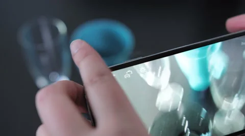 Taking a picture with a smartphone Stock Footage 50090073