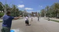 Taking pictures and playing with soap bubbles in park in Barcelona 4k or 4k+ Resolution