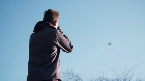 Taking pictures of drone Video stock 110794131