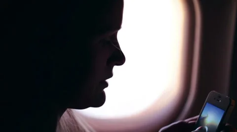 Taking pictures in the plane Stock Footage 36807570