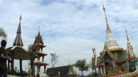 Taking Pictures Of The Temples 스톡 동영상 1106120