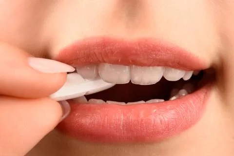 Taking a pill Stock Photos