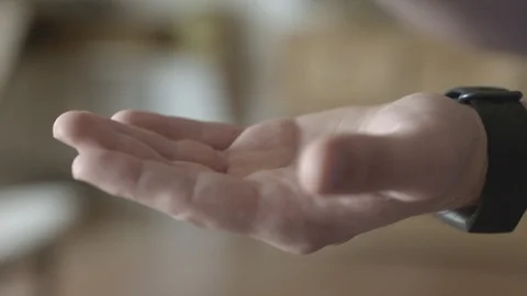 Taking Pills, Close-up of hand Stock Footage 126762307