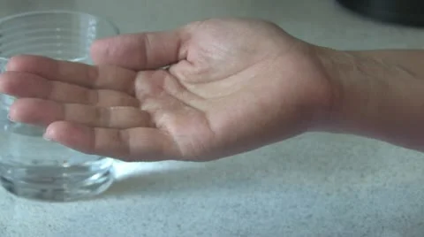 Taking pills Stock Footage 11877133