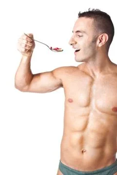 Taking pills vertical Stock Photos