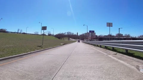 Taking the off ramp to Downtown Augusta Georgia Stock Footage 149076352