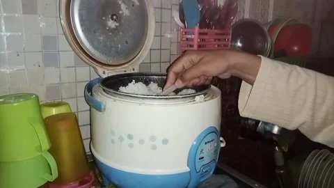 Taking Rice Stock Footage 302166119