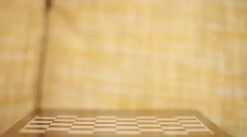 Taking risks, close-up of a man playing chess. Stock Footage 64156398