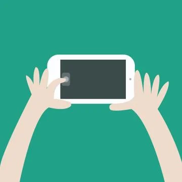Taking a selfie photo Stock Illustration