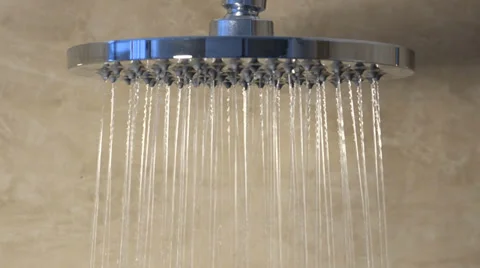 Taking a shower Stock Footage 37148677