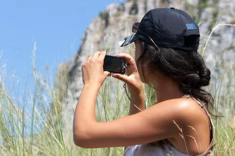 Taking snapshot Stock Photos