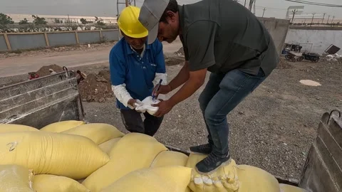 Taking soil inside the lab for testing Stock Footage 283429002