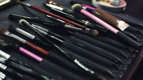 Taking styling and makeup Stock Footage 58392761