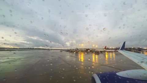 Taking off at Sunset Stock Footage 71109812