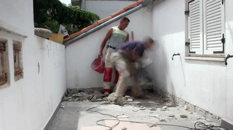 Taking off terrace Video stock 46714219