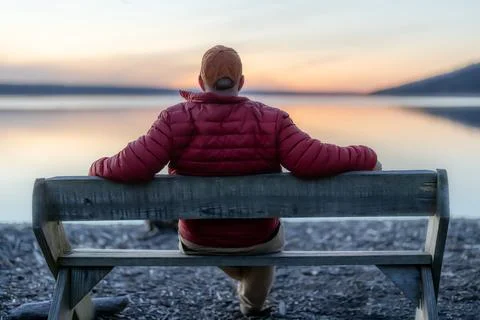 Taking time for personal reflection and introspection. Fotos Stock