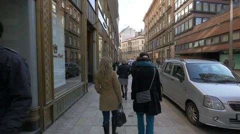 Taking a walk in Budapest Video stock 48951637