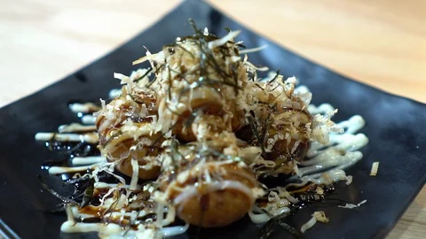 Takoyaki ball Stock Footage 128609509