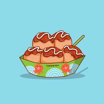 Takoyaki Stock Illustration