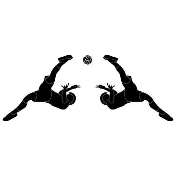 Takraw player logo design Stock Illustration