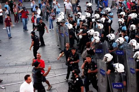 Taksim Square Protest 2013 Stock-Fotos