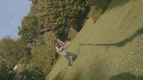 Talanted Guy Performs Improvised Contemporary Elements On A Sunnylight 4K Video Stock Footage 275290035