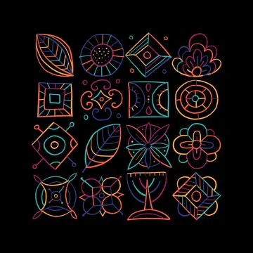 Talavera pattern. Ethnic Background Stock Illustration