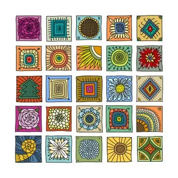 Talavera pattern. Indian patchwork. Turkish ornament. Moroccan tile mosaic Stock Illustration