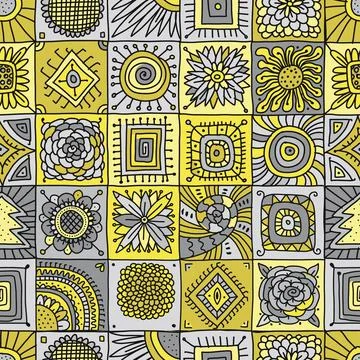 Talavera pattern. Indian patchwork. Turkish ornament. Moroccan tile mosaic Stock Illustration