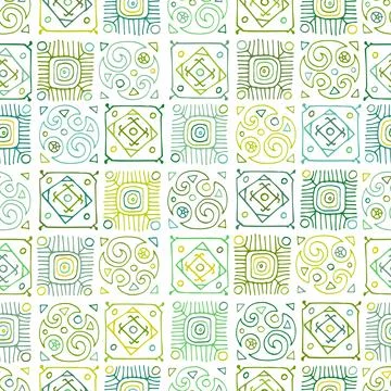 Talavera pattern. Indian patchwork. Turkish ornament. Moroccan tile mosaic Stock Illustration