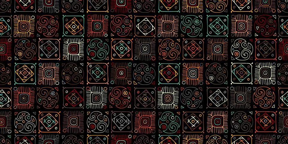 Talavera pattern. Indian patchwork. Turkish ornament. Moroccan tile mosaic Stock Illustration