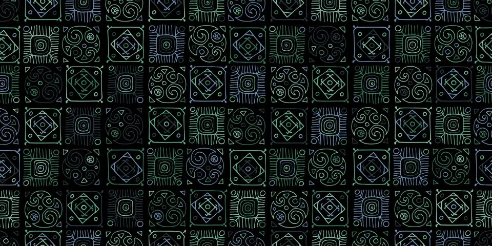 Talavera pattern. Indian patchwork. Turkish ornament. Moroccan tile mosaic Stock Illustration