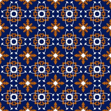 Talavera pattern. Moroccan tile mosaic. Illustrazione stock