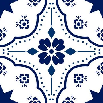 Talavera pattern. Moroccan tile mosaic. Illustrazione stock