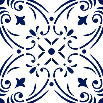 Talavera pattern. Moroccan tile mosaic. Stock-Illustration