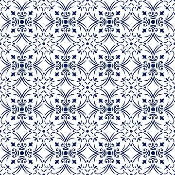 Talavera pattern. Moroccan tile mosaic. Illustrazione stock